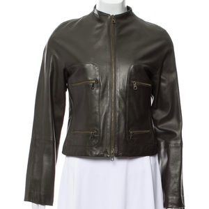 Krizia leather jacket, S